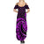 Purple Aotearoa Mangopare Summer Maxi Dress NZ Maori Koru Style LT14 - Polynesian Pride