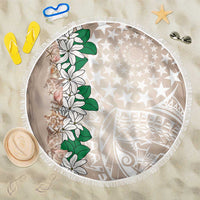 Cook Islands Tiare Maori With Conch Shell Beach Blanket 2025 Pasifika Polynesian Tattoo