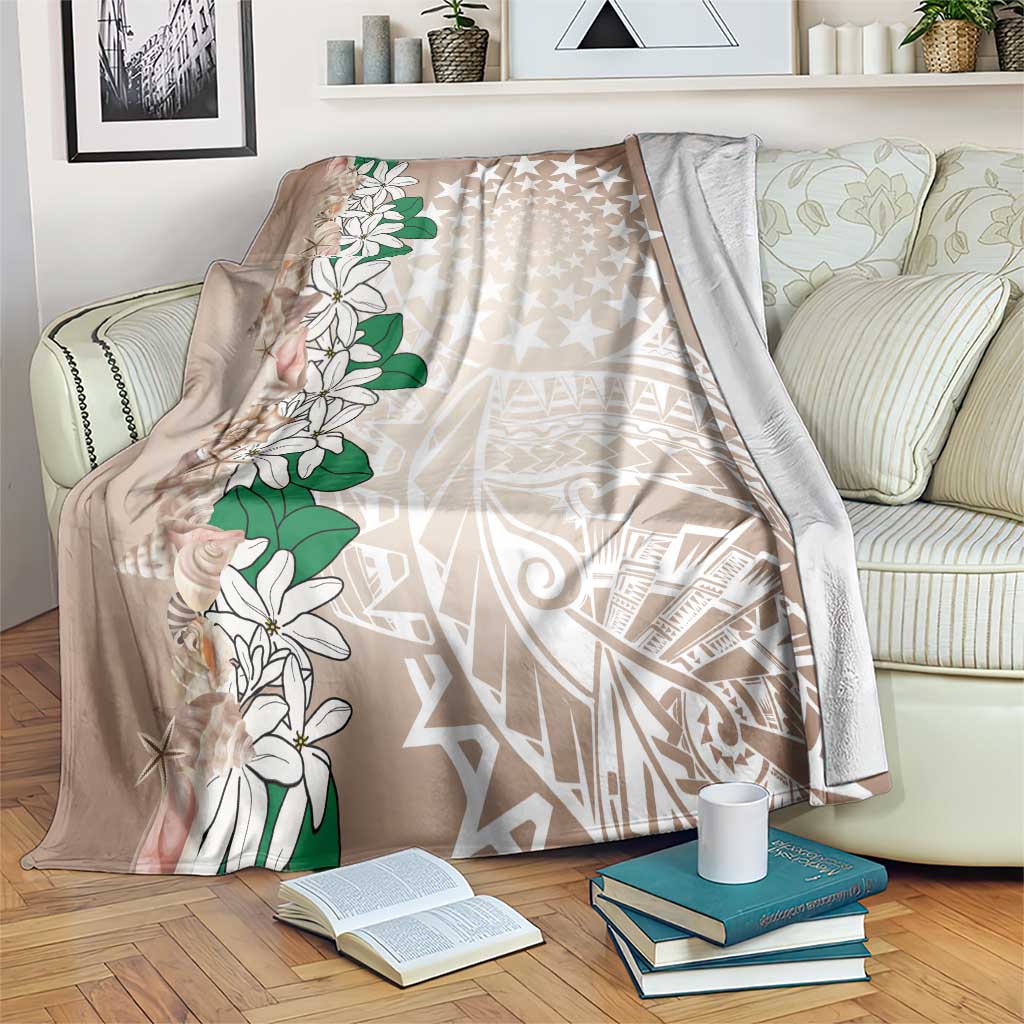 Cook Islands Tiare Maori With Conch Shell Blanket 2025 Pasifika Polynesian Tattoo