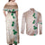 Cook Islands Tiare Maori With Conch Shell Couples Matching Off Shoulder Maxi Dress and Long Sleeve Button Shirt 2025 Pasifika Polynesian Tattoo