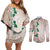 Cook Islands Tiare Maori With Conch Shell Couples Matching Off Shoulder Short Dress and Long Sleeve Button Shirt 2025 Pasifika Polynesian Tattoo