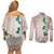 Cook Islands Tiare Maori With Conch Shell Couples Matching Off Shoulder Short Dress and Long Sleeve Button Shirt 2025 Pasifika Polynesian Tattoo