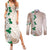 Cook Islands Tiare Maori With Conch Shell Couples Matching Summer Maxi Dress and Long Sleeve Button Shirt 2025 Pasifika Polynesian Tattoo