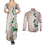 Cook Islands Tiare Maori With Conch Shell Couples Matching Summer Maxi Dress and Long Sleeve Button Shirt 2025 Pasifika Polynesian Tattoo