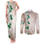 Cook Islands Tiare Maori With Conch Shell Couples Matching Tank Maxi Dress and Long Sleeve Button Shirt 2025 Pasifika Polynesian Tattoo