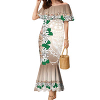 Cook Islands Tiare Maori With Conch Shell Family Matching Mermaid Dress and Hawaiian Shirt 2025 Pasifika Polynesian Tattoo