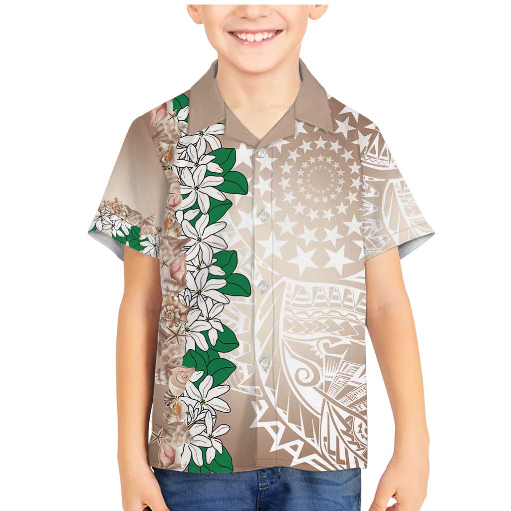 Cook Islands Tiare Maori With Conch Shell Family Matching Mermaid Dress and Hawaiian Shirt 2025 Pasifika Polynesian Tattoo