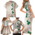 Cook Islands Tiare Maori With Conch Shell Family Matching Short Sleeve Bodycon Dress and Hawaiian Shirt 2025 Pasifika Polynesian Tattoo
