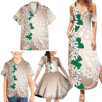 Cook Islands Tiare Maori With Conch Shell Family Matching Summer Maxi Dress and Hawaiian Shirt 2025 Pasifika Polynesian Tattoo LT14 - Polynesian Pride
