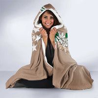Cook Islands Tiare Maori With Conch Shell Hooded Blanket 2025 Pasifika Polynesian Tattoo