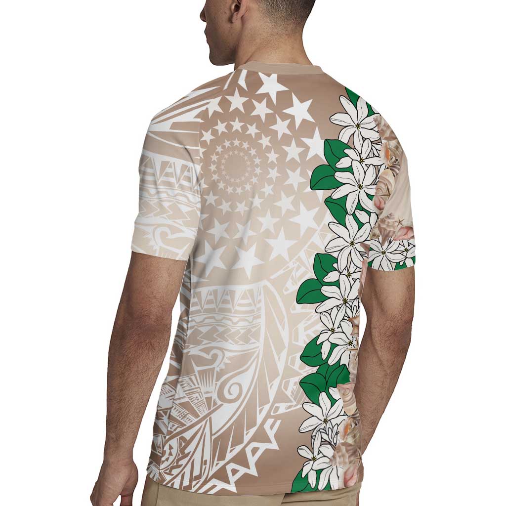 Cook Islands Tiare Maori With Conch Shell Rugby Jersey 2025 Pasifika Polynesian Tattoo
