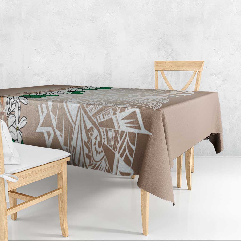 Cook Islands Tiare Maori With Conch Shell Tablecloth 2025 Pasifika Polynesian Tattoo