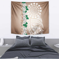 Cook Islands Tiare Maori With Conch Shell Tapestry 2025 Pasifika Polynesian Tattoo