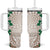 Cook Islands Tiare Maori With Conch Shell Tumbler With Handle 2025 Pasifika Polynesian Tattoo