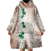 Cook Islands Tiare Maori With Conch Shell Wearable Blanket Hoodie 2025 Pasifika Polynesian Tattoo