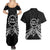 Kia Orana Cook Islands Couples Matching Summer Maxi Dress and Hawaiian Shirt 2025 Pasifika Polynesian Turtle Black Color
