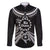 Kia Orana Cook Islands Family Matching Long Sleeve Bodycon Dress and Hawaiian Shirt 2025 Pasifika Polynesian Turtle Black Color