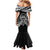 Kia Orana Cook Islands Family Matching Mermaid Dress and Hawaiian Shirt 2025 Pasifika Polynesian Turtle Black Color