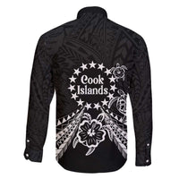 Kia Orana Cook Islands Family Matching Off The Shoulder Long Sleeve Dress and Hawaiian Shirt 2025 Pasifika Polynesian Turtle Black Color LT14 - Polynesian Pride
