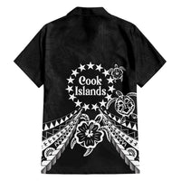 Kia Orana Cook Islands Family Matching Puletasi and Hawaiian Shirt 2025 Pasifika Polynesian Turtle Black Color LT14 - Polynesian Pride
