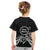 Kia Orana Cook Islands Kid T Shirt 2025 Pasifika Polynesian Turtle Black Color