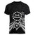 Kia Orana Cook Islands Women V-Neck T-Shirt 2025 Pasifika Polynesian Turtle Black Color