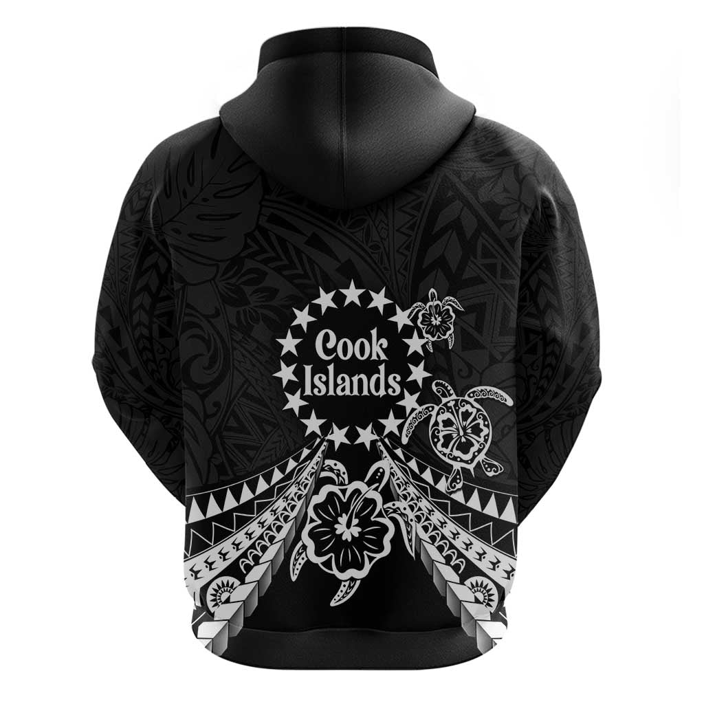Kia Orana Cook Islands Zip Hoodie 2025 Pasifika Polynesian Turtle Black Color