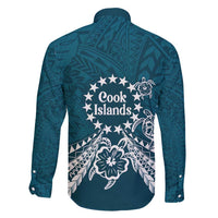 Kia Orana Cook Islands Family Matching Tank Maxi Dress and Hawaiian Shirt Polynesian Turtle Crowberry Blue Color LT14 - Polynesian Pride