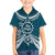 Kia Orana Cook Islands Kid Hawaiian Shirt Polynesian Turtle Crowberry Blue Color