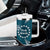 Kia Orana Cook Islands Tumbler With Handle Polynesian Turtle Crowberry Blue Color