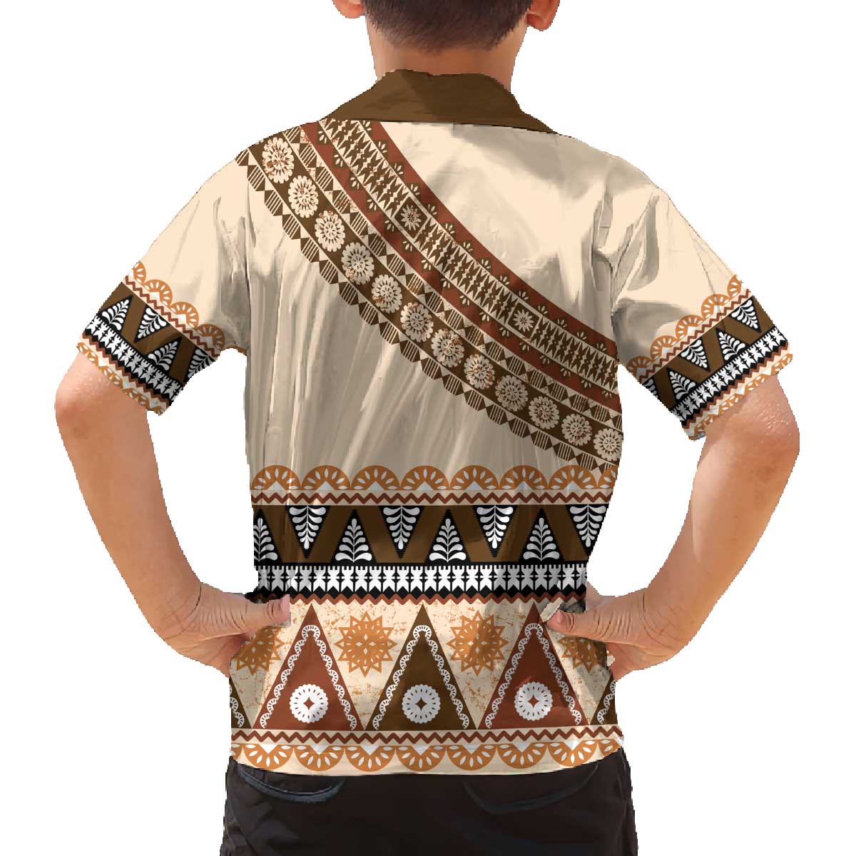 Bula Fiji Family Matching Off The Shoulder Long Sleeve Dress and Hawaiian Shirt 2025 Pasifika Traditional Fijian Masi