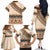 Bula Fiji Family Matching Off The Shoulder Long Sleeve Dress and Hawaiian Shirt 2025 Pasifika Traditional Fijian Masi