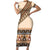 Bula Fiji Family Matching Short Sleeve Bodycon Dress and Hawaiian Shirt 2025 Pasifika Traditional Fijian Masi