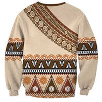 Bula Fiji Sweatshirt 2025 Pasifika Traditional Fijian Masi LT14 - Polynesian Pride