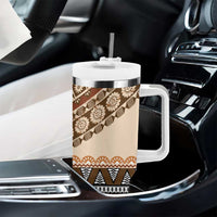 Bula Fiji Tumbler With Handle 2025 Pasifika Traditional Fijian Masi