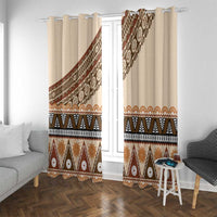 Bula Fiji Window Curtain 2025 Pasifika Traditional Fijian Masi