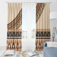 Bula Fiji Window Curtain 2025 Pasifika Traditional Fijian Masi