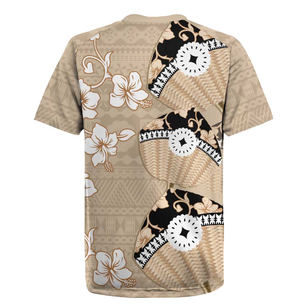 Bula Fiji Iri Buli Rugby Jersey Woven Fan With Fijian Tapa