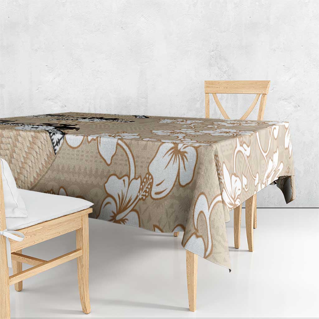 Bula Fiji Iri Buli Tablecloth Woven Fan With Fijian Tapa