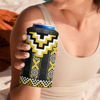 Yellow Taniko Aotearoa 4 in 1 Can Cooler Tumbler Niho Taniwha Mix Poutama