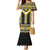 Yellow Taniko Aotearoa Family Matching Mermaid Dress and Hawaiian Shirt Niho Taniwha Mix Poutama