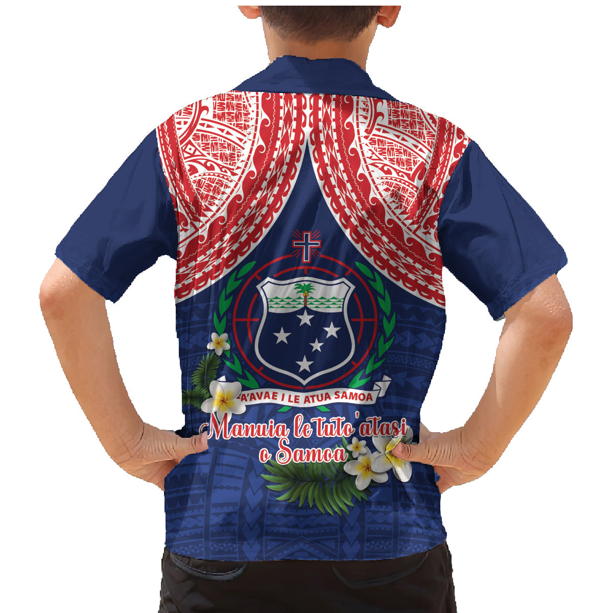 Samoan Independence Day Family Matching Mermaid Dress and Hawaiian Shirt Manuia Le Tutoatasi O Samoa