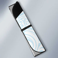 New Zealand Silver Fern Tui Bird Auto Sun Shade Maori Kowhai Paua Shell Taniko Motifs - Polynesian Pride