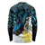 New Zealand Silver Fern Tui Bird Long Sleeve Shirt Maori Kowhai Paua Shell Taniko Motifs