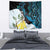 New Zealand Silver Fern Tui Bird Tapestry Maori Kowhai Paua Shell Taniko Motifs