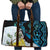 New Zealand Silver Fern Tui Bird Travel Bag Maori Kowhai Paua Shell Taniko Motifs - Polynesian Pride