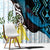New Zealand Silver Fern Tui Bird Window Curtain Maori Kowhai Paua Shell Taniko Motifs