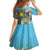 Cotabato Philippines Province Family Matching Off The Shoulder Long Sleeve Dress and Hawaiian Shirt Filipino Eagle Sampaguita Tinalak Pattern