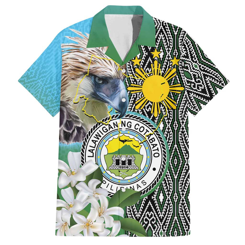 Cotabato Philippines Province Family Matching Tank Maxi Dress and Hawaiian Shirt Filipino Eagle Sampaguita Tinalak Pattern