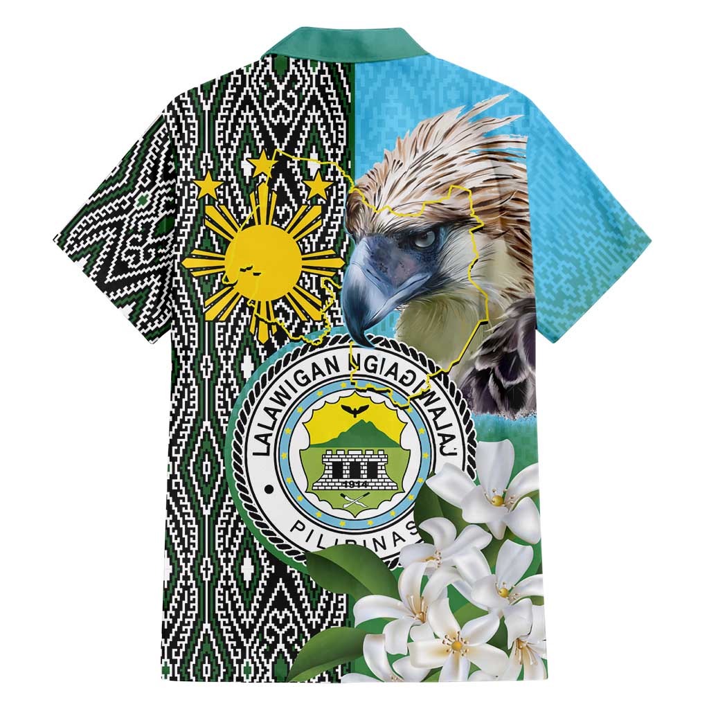 Cotabato Philippines Province Hawaiian Shirt Filipino Eagle Sampaguita Tinalak Pattern